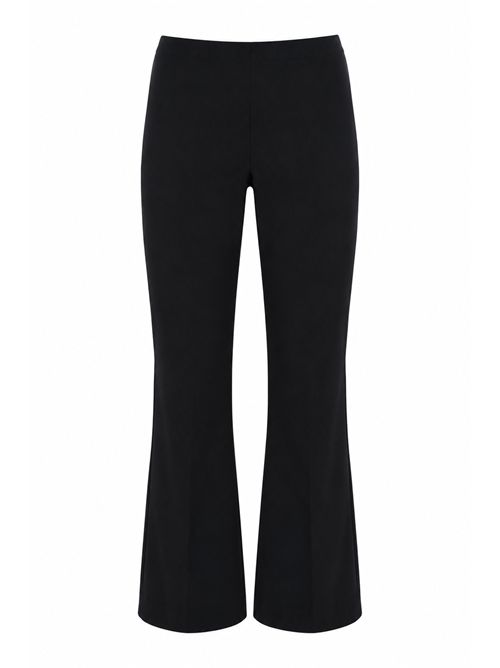 Pantaloni a trombetta Claudette in tela di cotone Nero Liviana Conti | CNTK50Y69-0